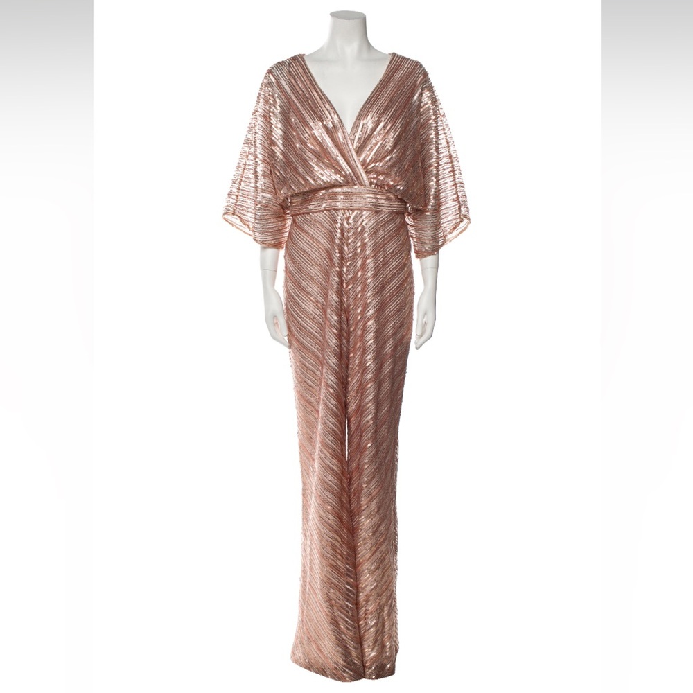Theia Pink Jumpsuit - Size Large - Picture 1 of 2